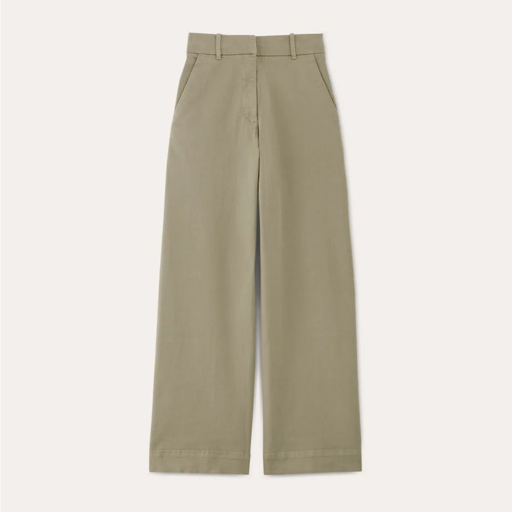 Everlane Olive Wide Leg Pants - Picture 5 of 8